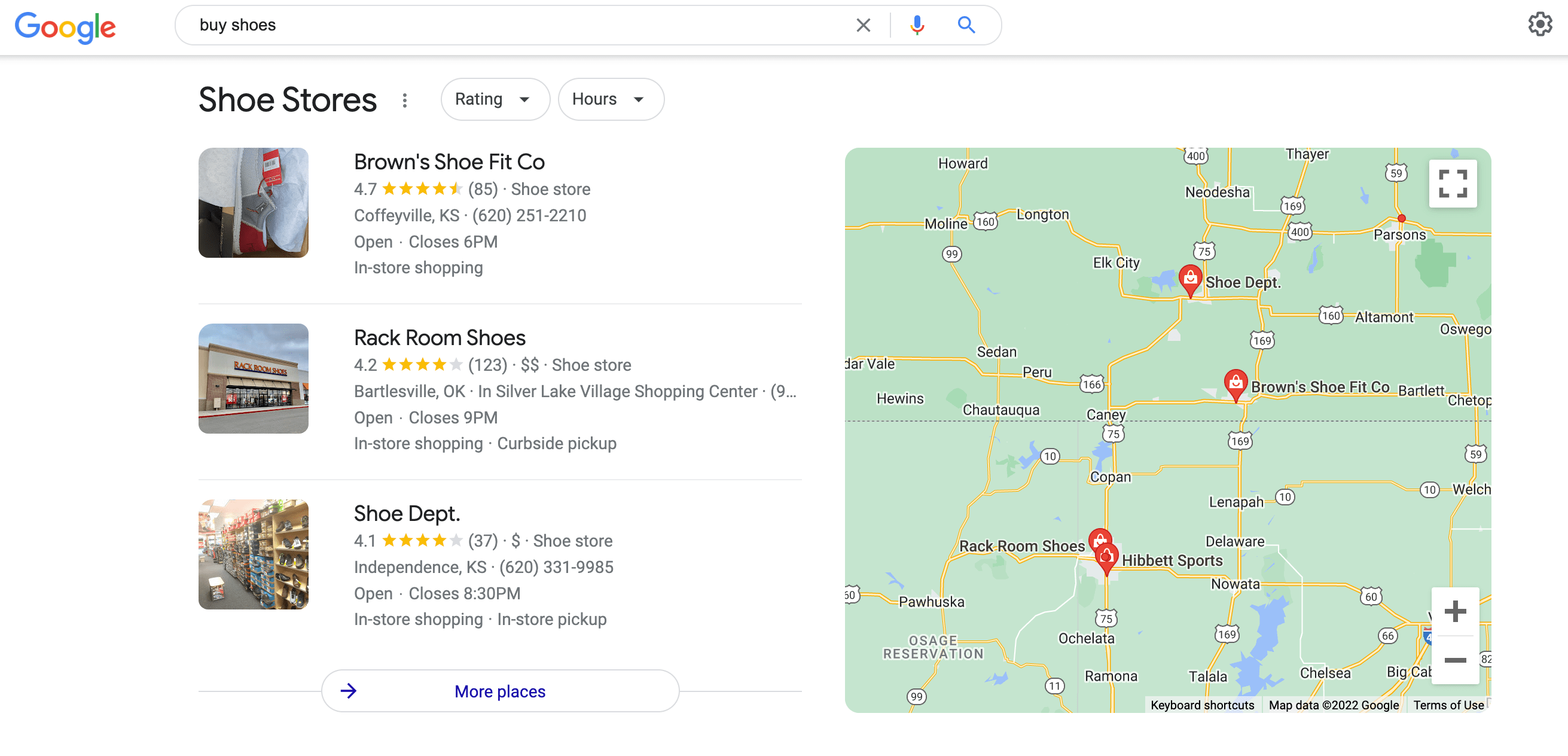 แผนที่ผลลัพธ์ผลิตภัณฑ์