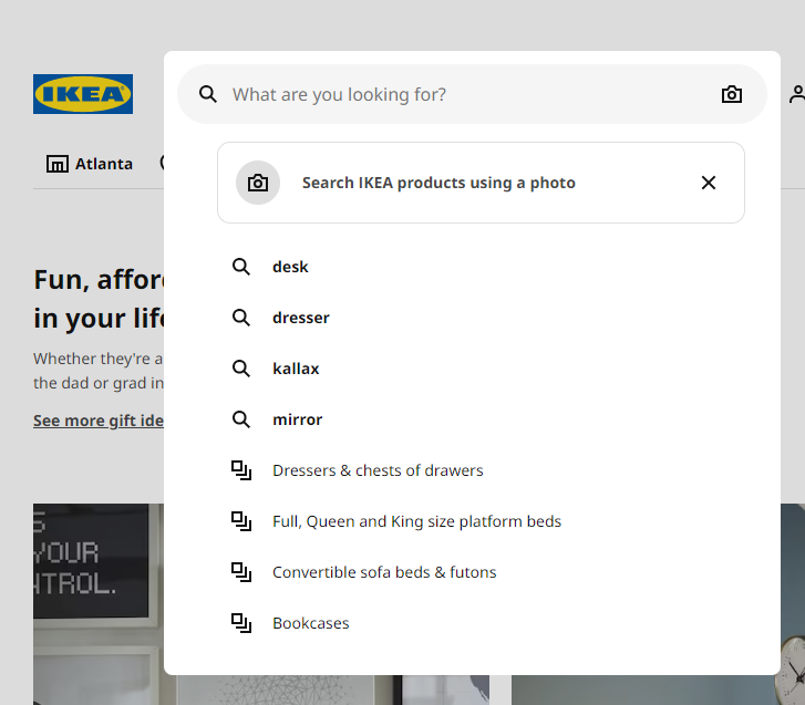 Pasek wyszukiwania w witrynie