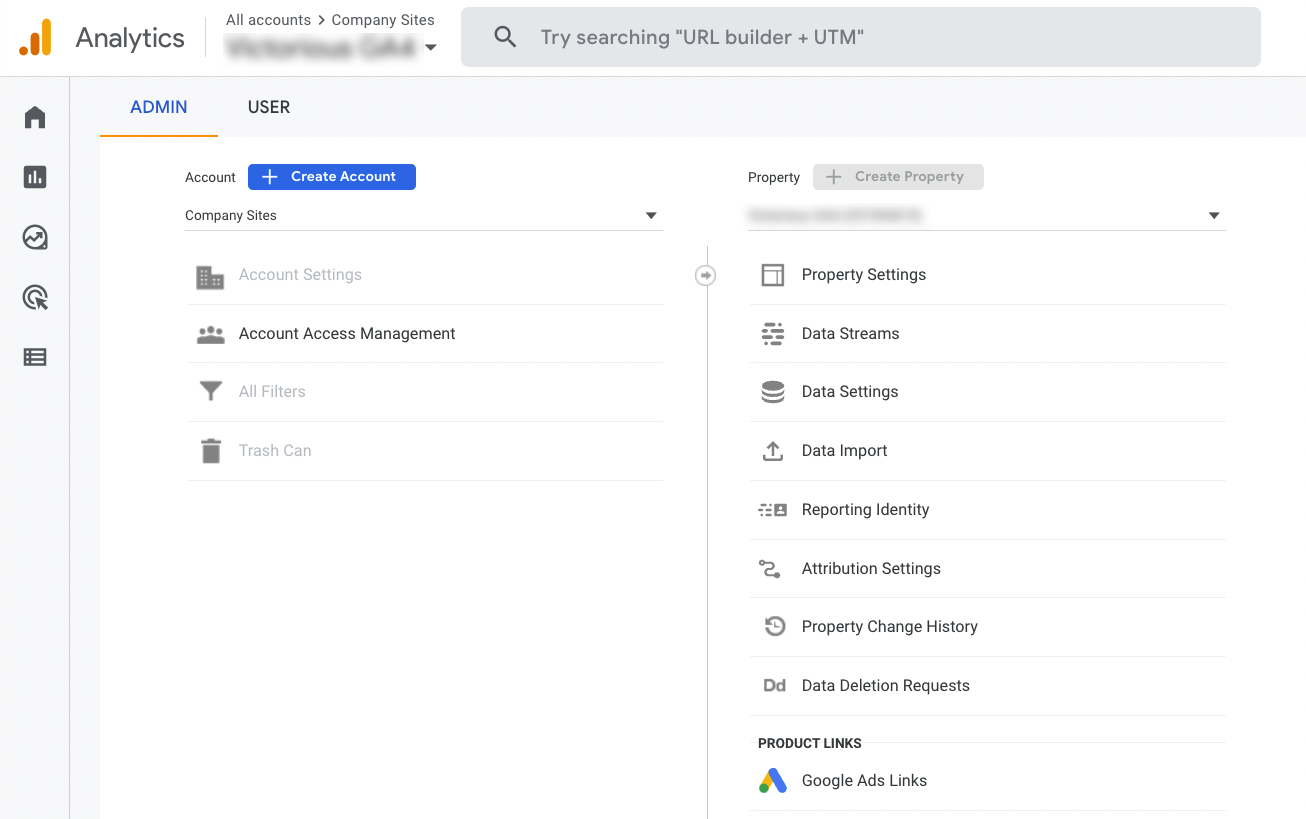 قائمة مشرف GA4