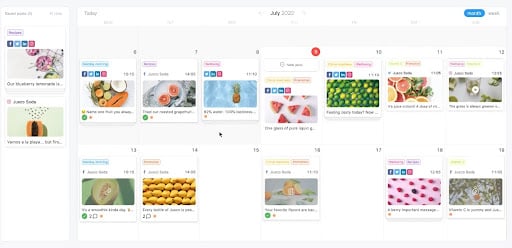 Piattaforma di pianificazione dei social media pianificabile