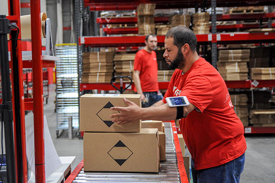 Produkt-Lager-Lager-Arbeitspaket-E-Commerce-Inventar