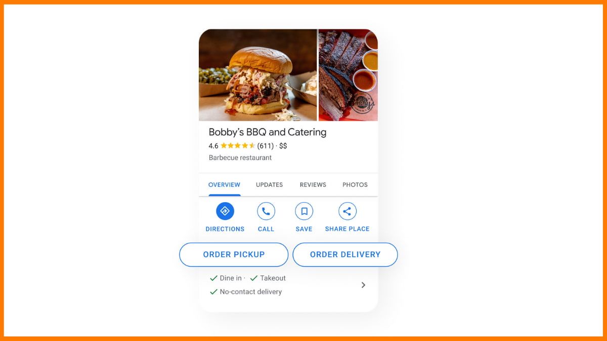 Restaurantempfehlung bei Google
