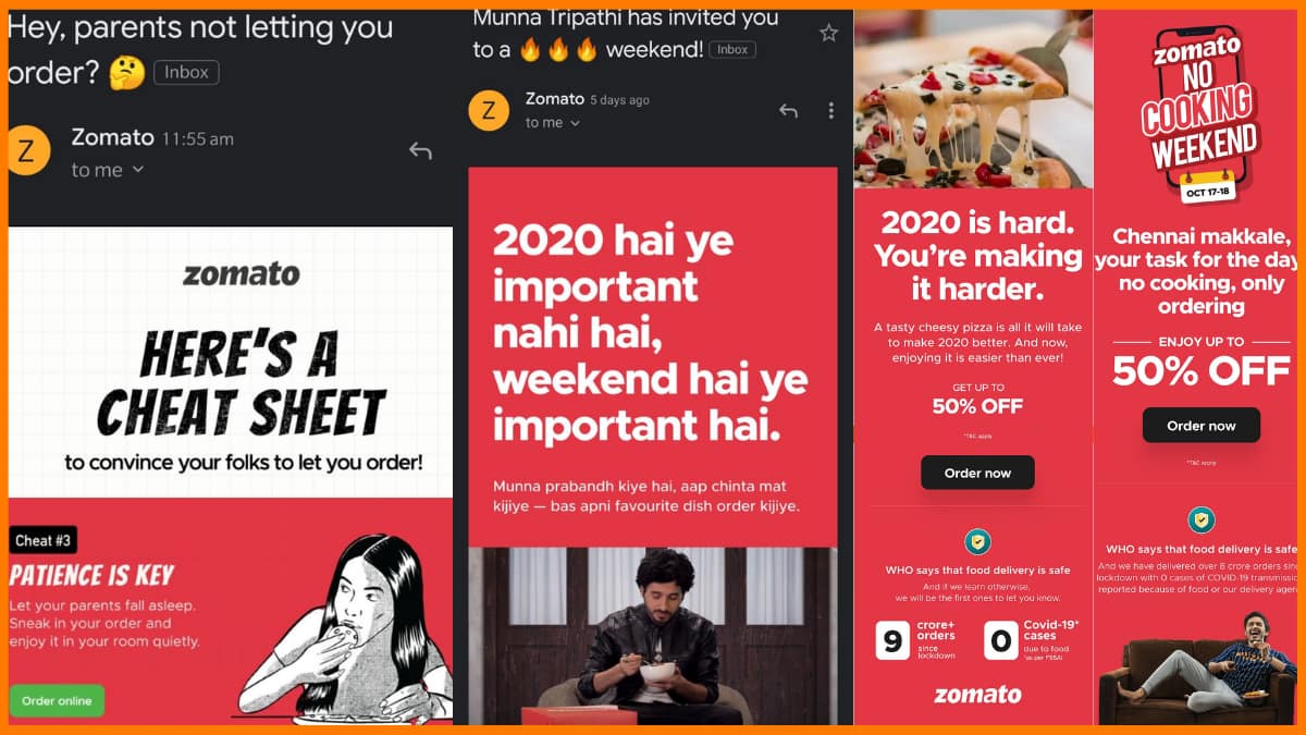 Zomato E-Mail-Marketing