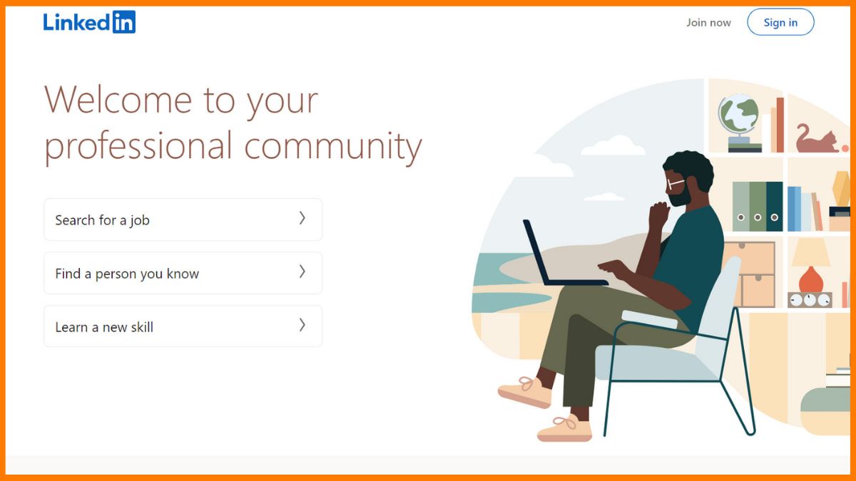 Веб-сайт LinkedIn