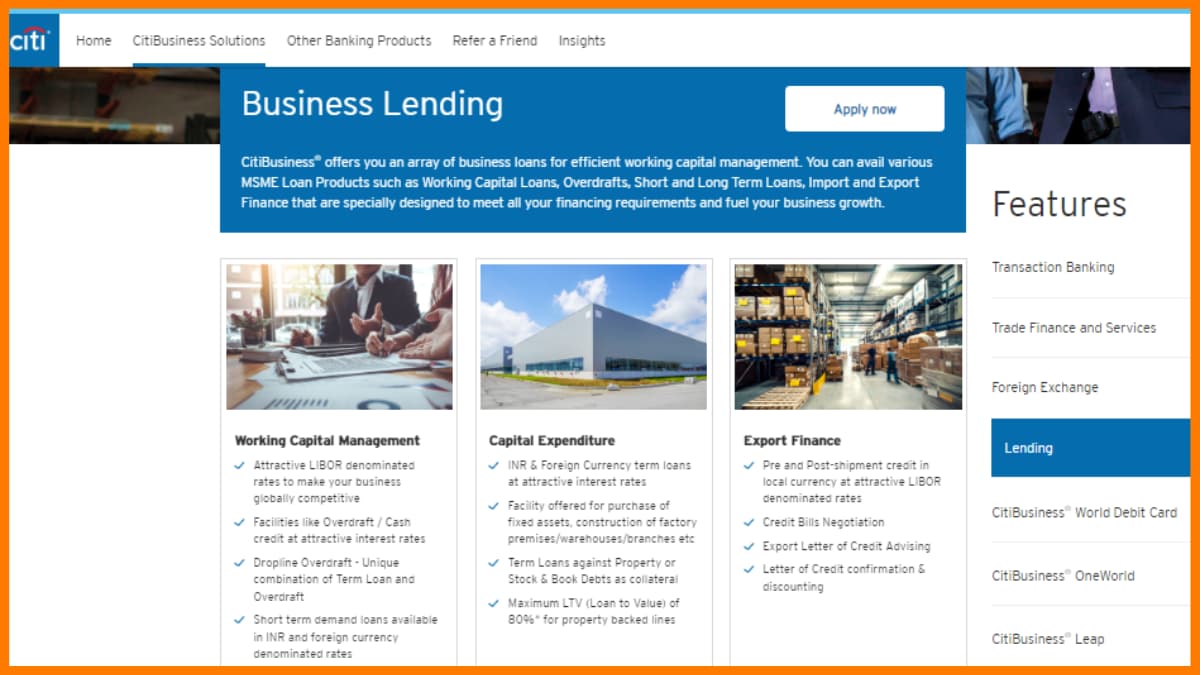 Citi Bank İş Kredisi