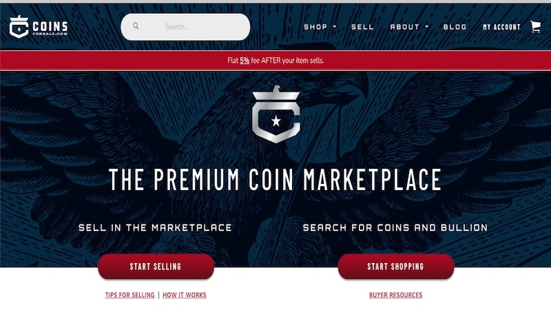 CoinForSale.com 홈페이지