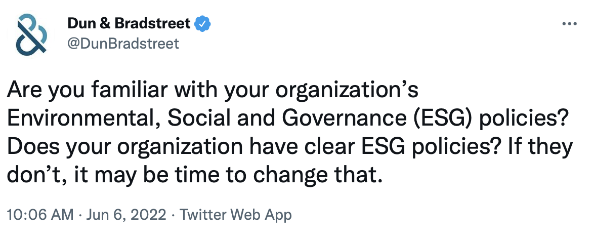 Dun & bradstreet marketing b2b pe twitter