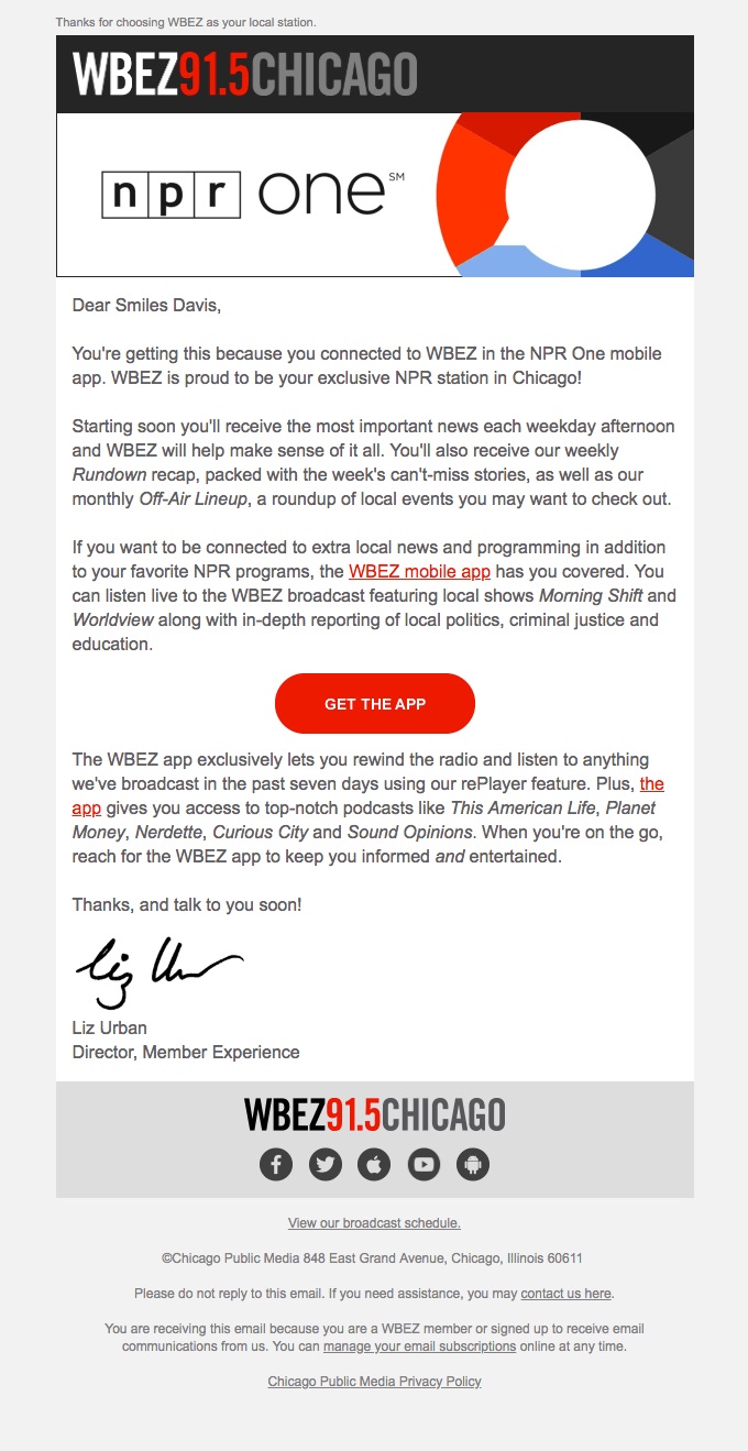 Etkili bir karşılama e-postası oluşturmak için tasarım öğeleriyle aşırıya kaçmanıza gerek olmadığının kanıtı.