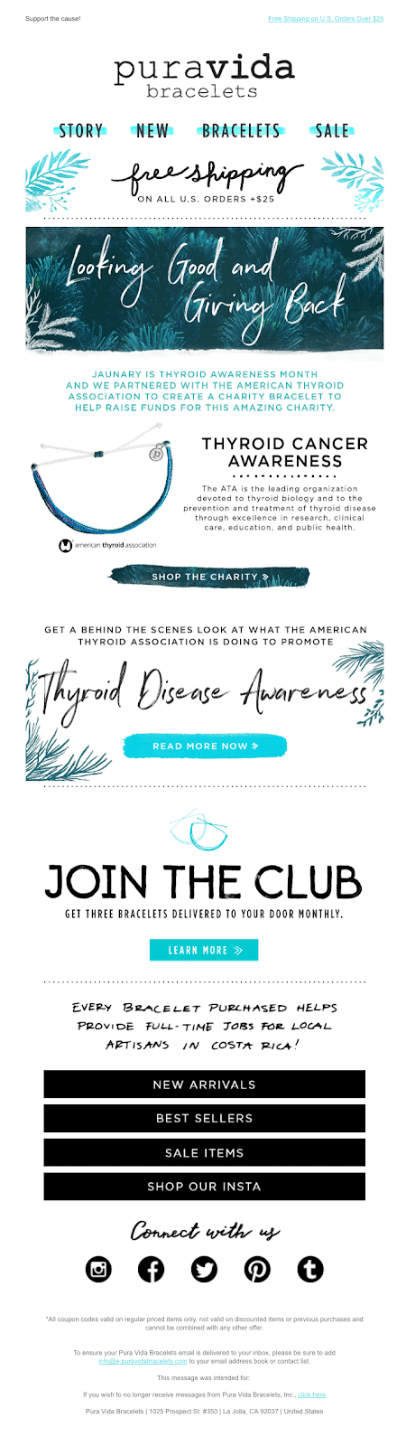 เมื่อพูดถึงการตลาดผ่านอีเมล การเป็นหุ้นส่วนโดยธรรมชาติคือโซเชียลมีเดีย ส่วนหนึ่งเป็นเพราะการใส่ไอคอนโซเชียลมีเดียในอีเมลของคุณเป็นเรื่องง่ายอย่างเหลือเชื่อ และเป็นที่นิยมในหมู่คนรุ่นมิลเลนเนียล