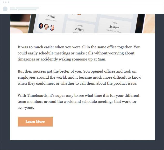 Sí, aunque los lectores recurren al boletín electrónico de una marca para obtener información relacionada con las ventas, también quieren saber que su marca se trata de la experiencia humana.