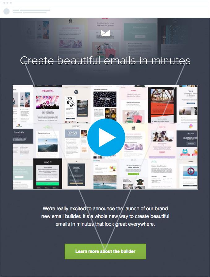 Bir e-postada ters çevrilmiş piramit tasarım konsepti iş başında