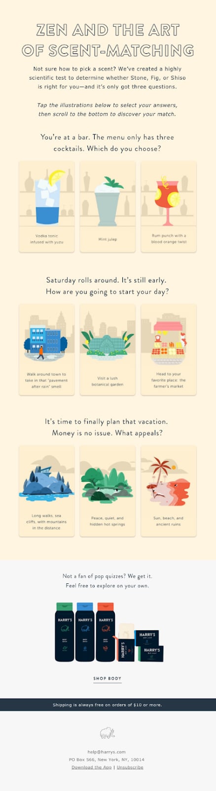 เปิดรับประสบการณ์ของมนุษย์และใช้วิดีโอ, GIF, แบบทดสอบ และอื่นๆ ที่มีส่วนร่วมกับสมาชิกของคุณ