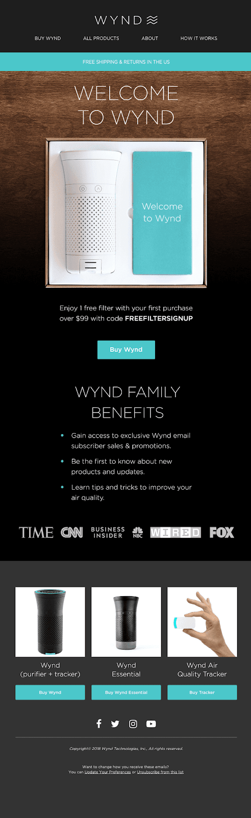 As primeiras impressões são sempre importantes. É por isso que um dos emails mais importantes que você pode enviar em sua campanha de conscientização é o email de boas-vindas.