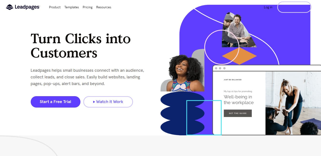 Jednym z najlepszych narzędzi marketingowych w tym zakresie jest Leadpages, łatwy w użyciu kreator stron docelowych z setkami dobrze zaprojektowanych i zoptymalizowanych szablonów do wyboru.