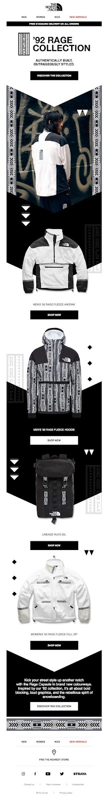 TheNorthFaceの'92Rage– Black&Whiteカプセルコレクション