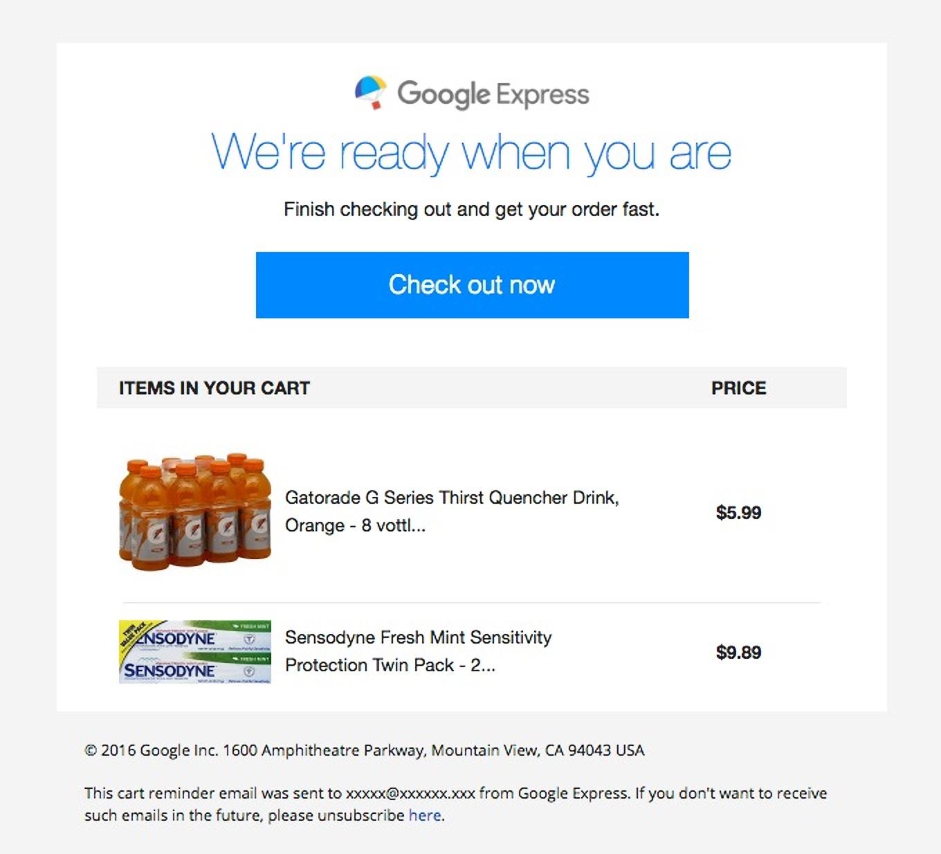 Google-Express-Beispiel