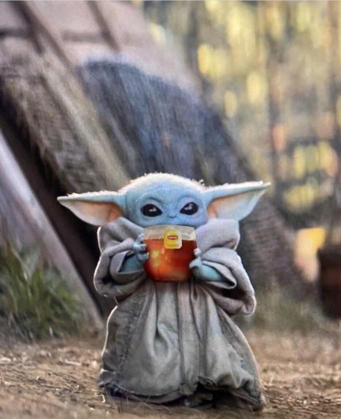 meme do chá baby yoda