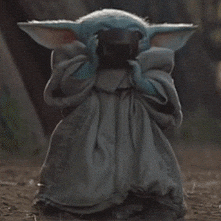gif do bebê Yoda