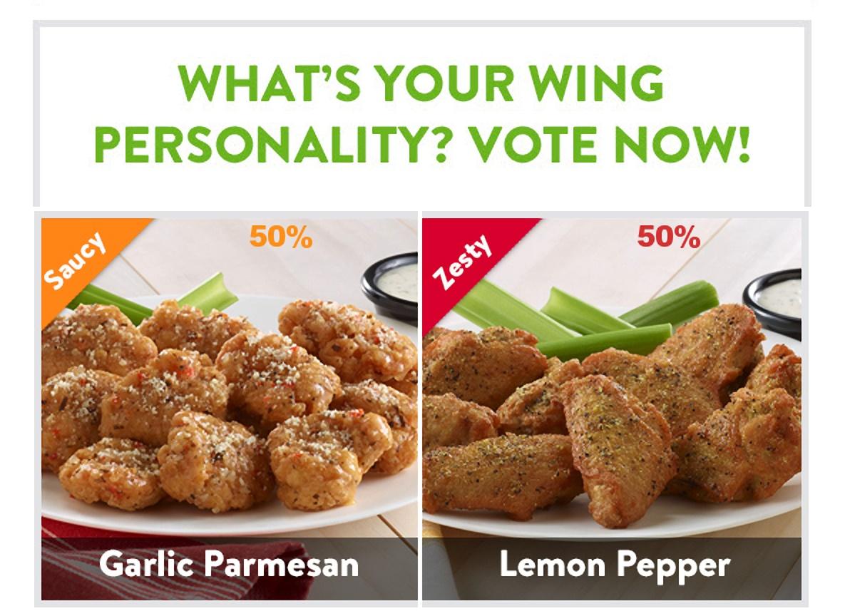 Exemplo de clique ao vivo para concurso de comida