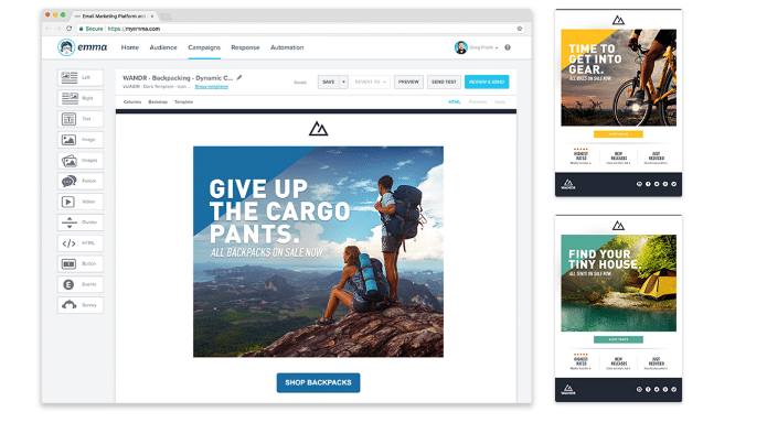 emma'daki dinamik içerik örneği