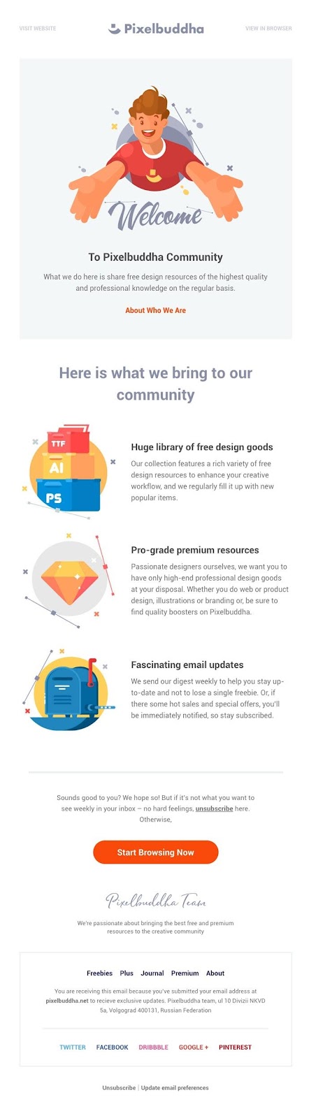 Pixelbuddha自動化メール