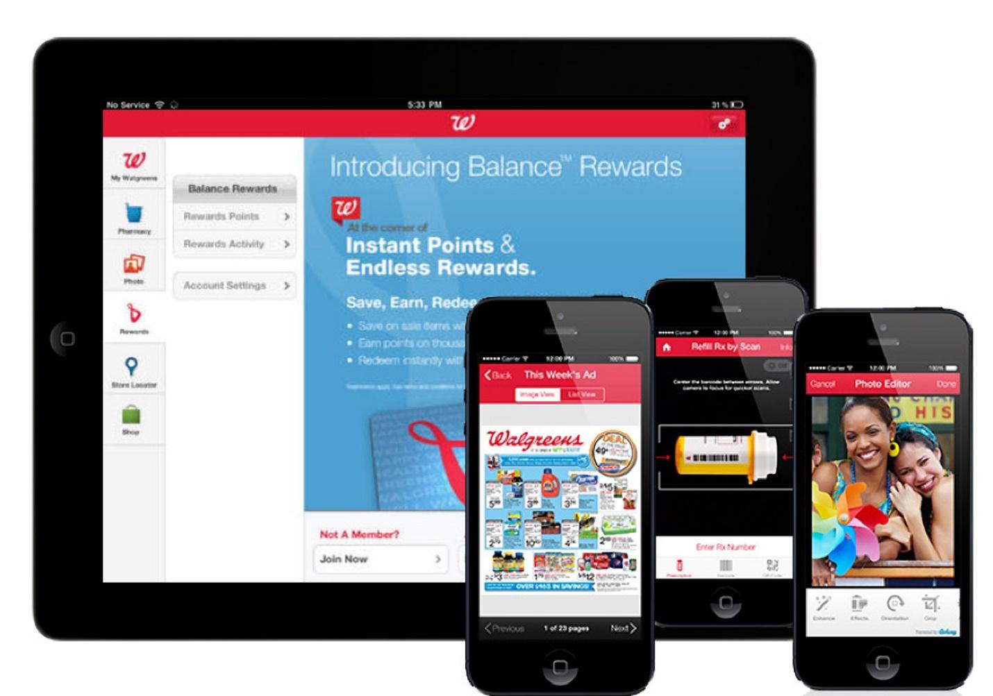 Exemplos de recompensas de saldo Walgreens