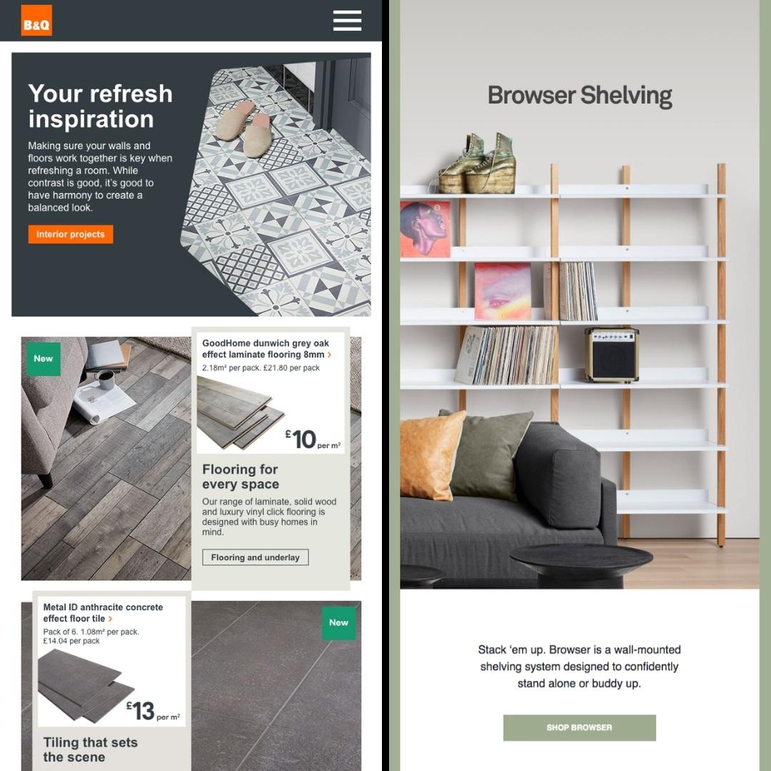 Exemplo de boletim informativo B&Q