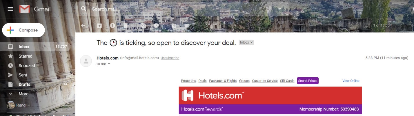 Mode sombre de Gmail