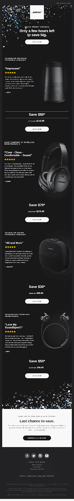 Bose 电子邮件示例