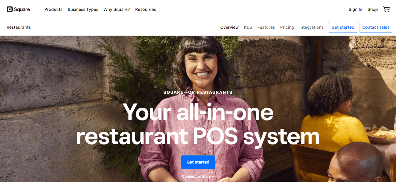 Square for Restaurants - um dos melhores softwares de gerenciamento de estoque de restaurantes