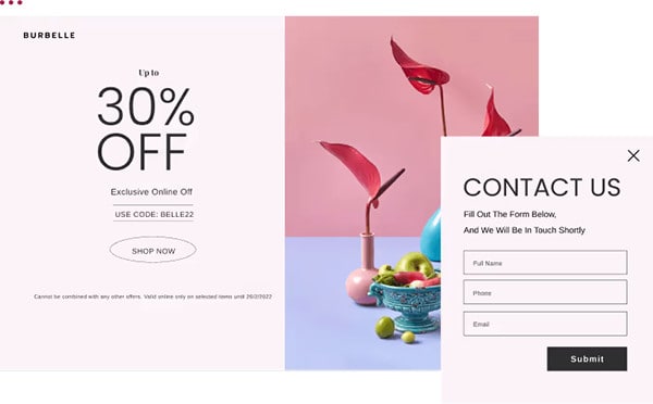 elementorポップアップフォーム機能
