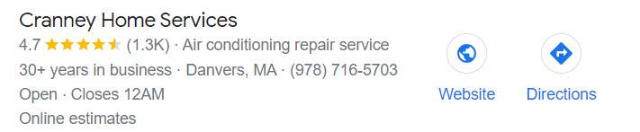 Google 上顯示的本地包信息