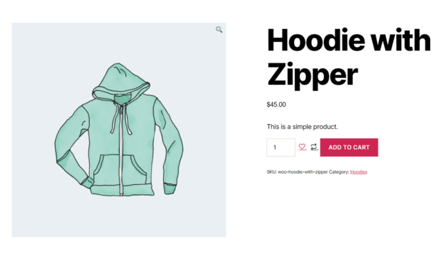 Página de listagem de produtos Woocommerce