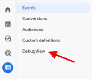 ดีบักมุมมอง ga4