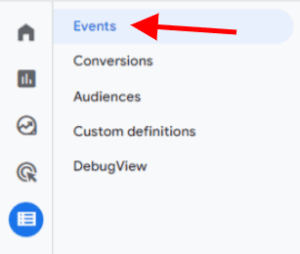 หน้ากิจกรรม ga4