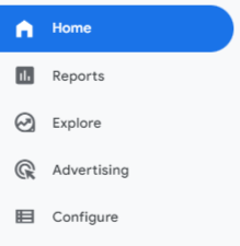 หน้าจอหลัก ga4