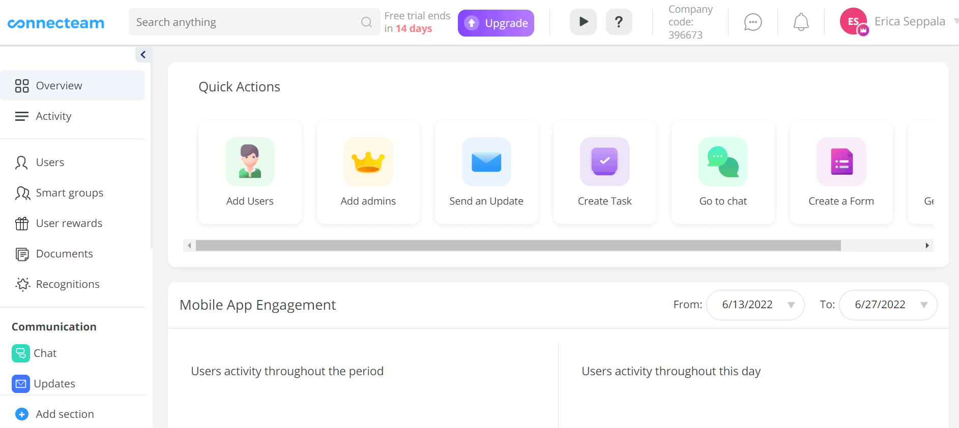 painel do connecteam