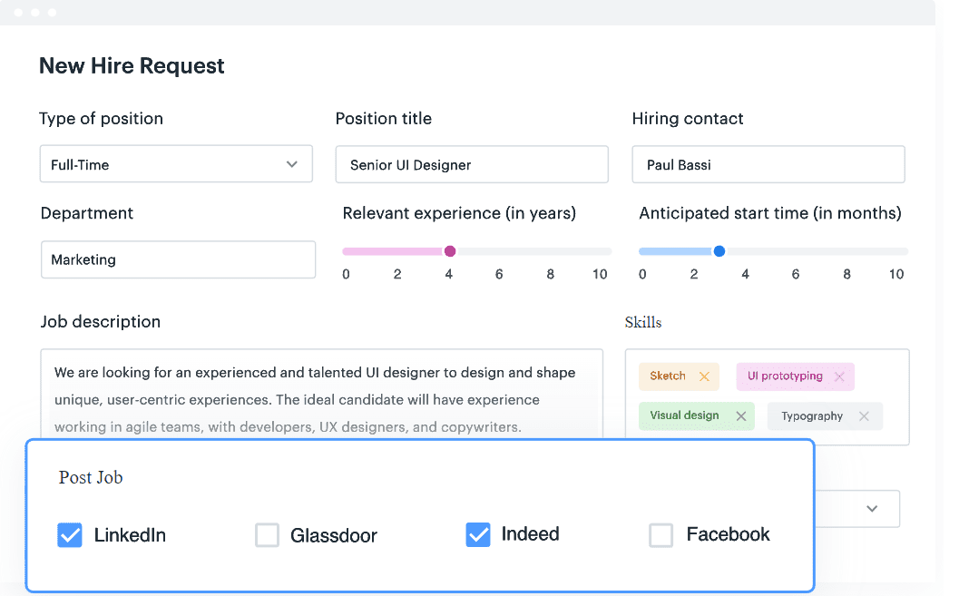 painel de rh do kissflow