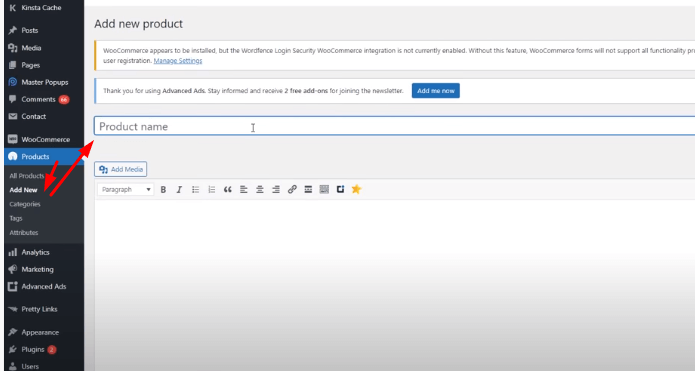使用 WooCommerce 添加产品