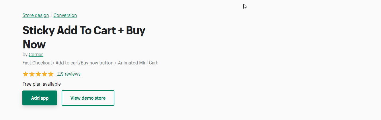 Shopify 的粘性添加到购物车应用程序