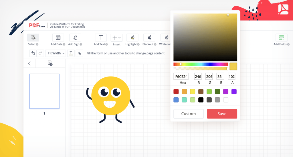 วาดในไฟล์ pdf