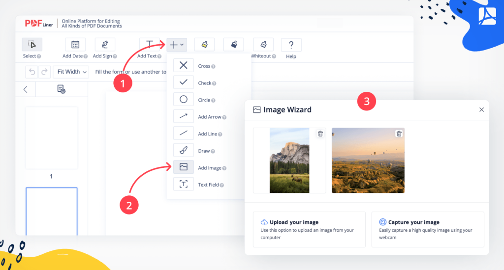 เพิ่มรูปภาพ pdfs