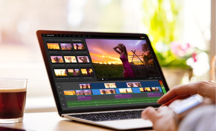 agitație secundară de editare video