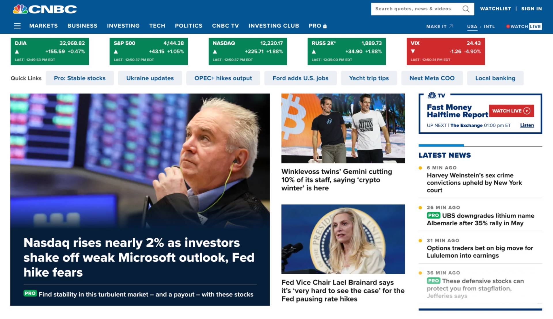 美國全國廣播公司財經頻道