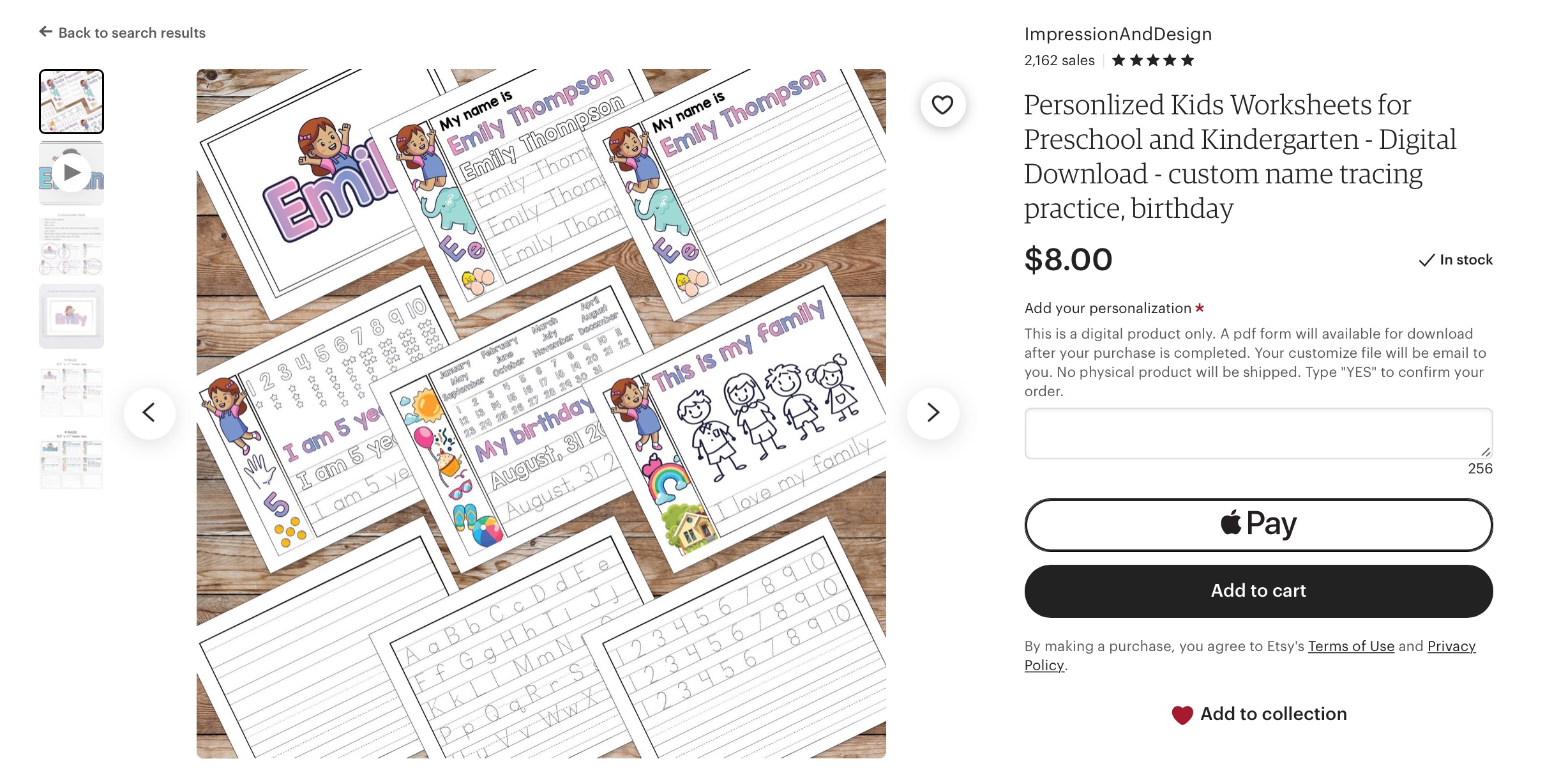 Vendendo produtos digitais de planilhas de lição de casa