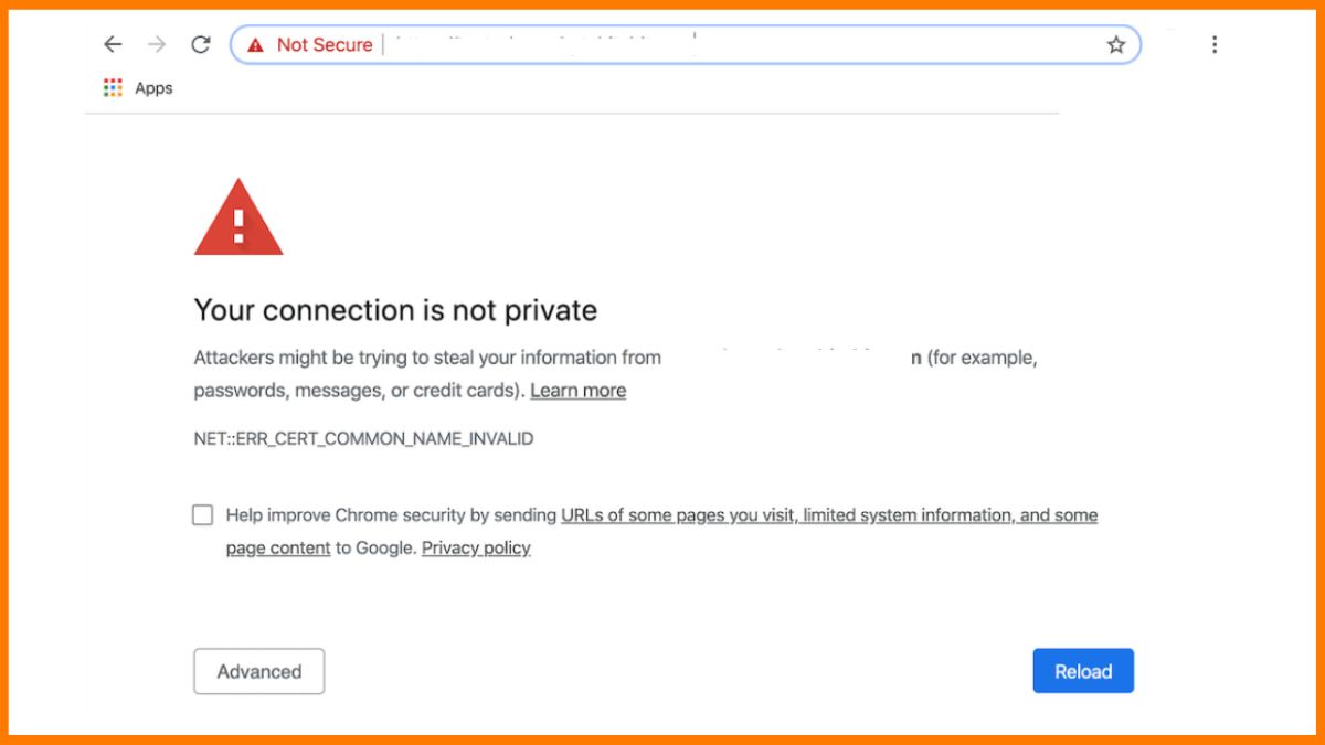 不安全的网站示例