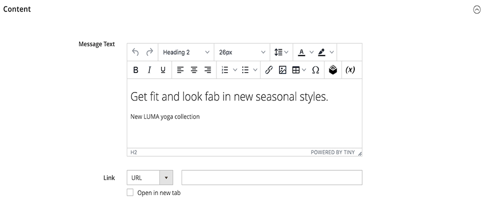 pagina di destinazione magento - passaggio 3