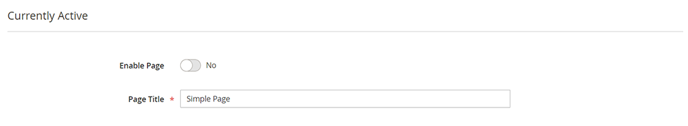 pagina di destinazione magento - passaggio 1