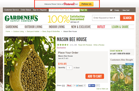 Gardeners 소셜 채널 환영