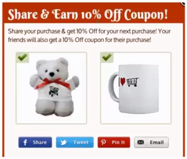 구매 후 소셜 인센티브 획득